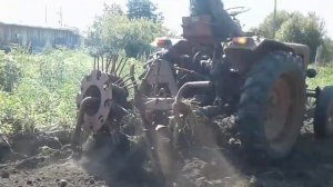 Т-25 и картофелекопалка КТН-1Б