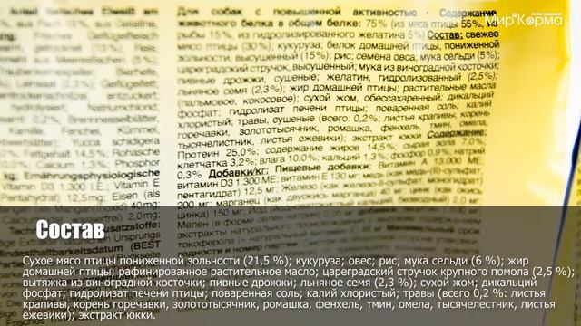 Обзор корма Belcando Adult Active смотреть онлайн