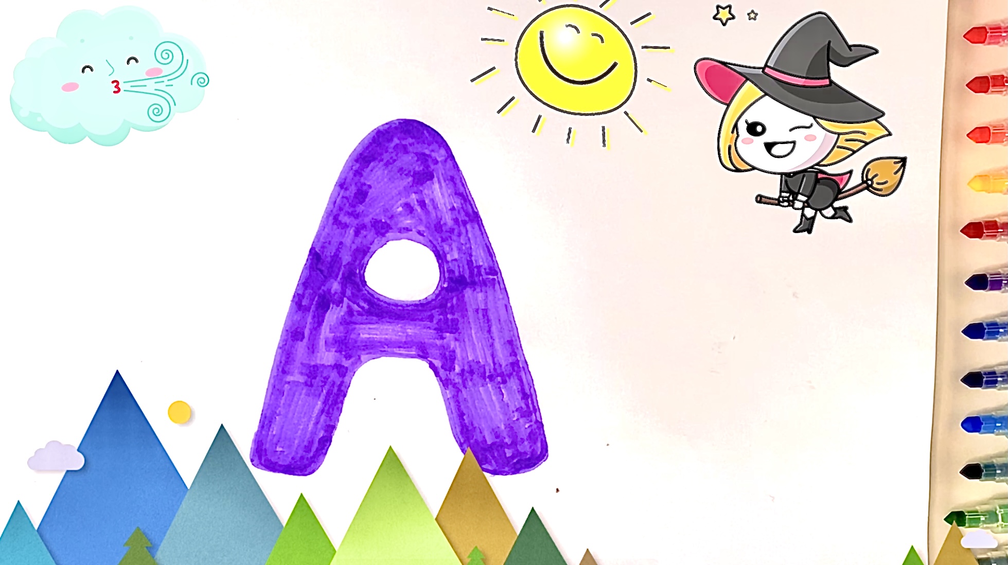 Учим Буквы Русского Алфавита вместе с весёлыми Монстриками. Часть 1. Учим буквы А, Б, В, Г, Д. смотреть онлайн