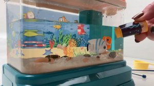 Детский аквариум с рыбками как настоящий
