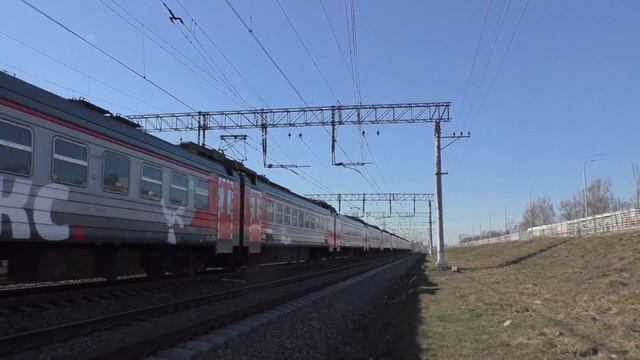 Электропоезд ЭД4М-0481 РЭКС сообщением Раменское - Москва смотреть онлайн