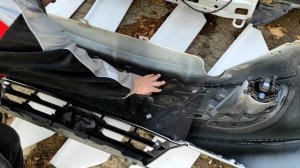 Дешевая установка алюминиевой сетки в бампер / снять бампер Гранта FL