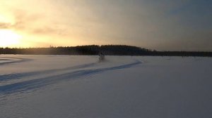Устьянский район, катаем на снегоходах.