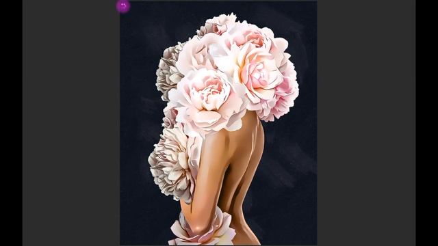 Картина девушка цветок. Портрет девушки. Flower girl.
