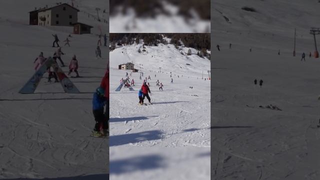 Ski Resort in Italy - Livigno 2023. Тау шаңғы курорты - Ливиньо, Италия.