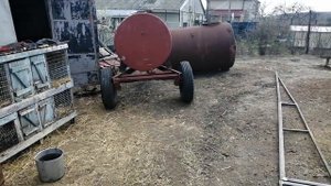 Самодельный опрыскиватель к трактору часть1