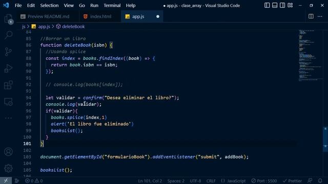 Eliminar elementos de un arreglo en javascript – смотреть онлайн видео ...