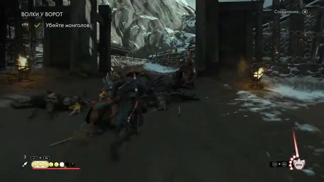 Прохождение Ghost of Tsushima - часть 25 - Волки у ворот