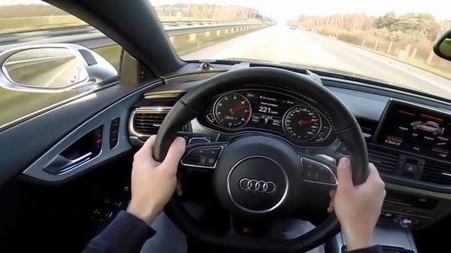 AUDI RS7 РАЗГОН И МАКСИМАЛЬНАЯ СКОРОСТЬ