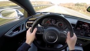 AUDI RS7 РАЗГОН И МАКСИМАЛЬНАЯ СКОРОСТЬ