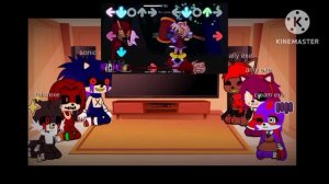 sonic exe react to fnf sonic exe and lord x vs Sally exe mods