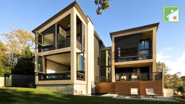 Дома с односкатной крышей: фото проектов смотреть онлайн