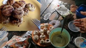 Шампиньоны на мангале. Объедение