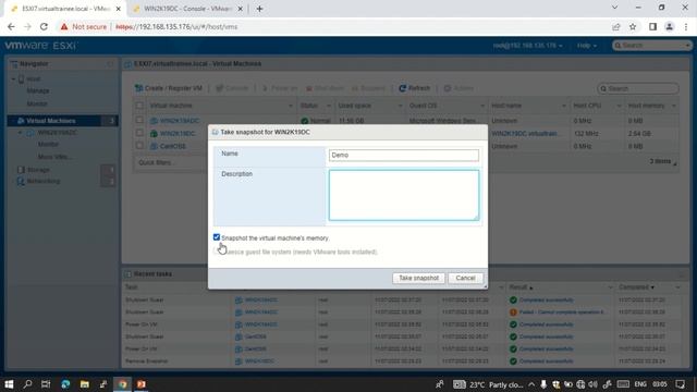 How to take virtual machine snapshot and restore in VMware vSphere ? | Snapshot explanation in ESX смотреть онлайн