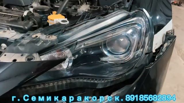 Восстановление прозрачности фар Subaru Brz. Глубокая шлифовка стекол, полировка, бронирование. смотреть онлайн