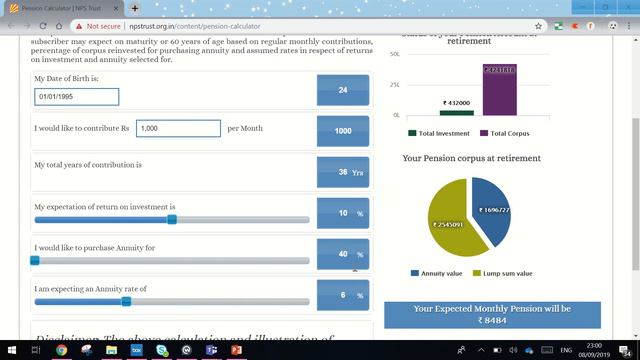 NPS CALCULATOR | NATIONAL PENSION SCHEME | RETIREMENT PLANNING | TAMIL | #KPLCENTER | GK