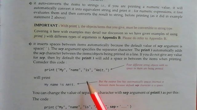 Cbse#class11th#ch6#Python fundamental #topic#output through print()