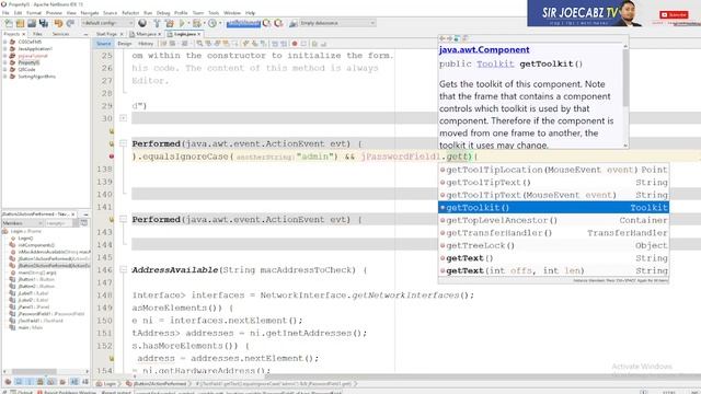 Java login restricts access using the MAC address of the computer смотреть онлайн