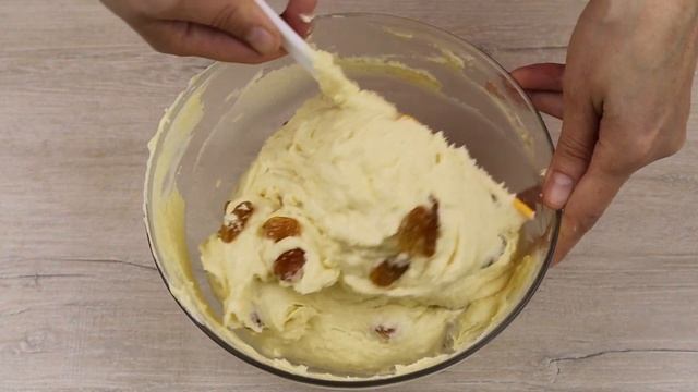 Творожный кекс с изюмом. Cамый вкусный рецепт смотреть онлайн
