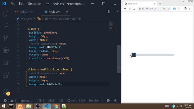 Custom Range Slider with HTML CSS and JAVASCRIPT смотреть онлайн