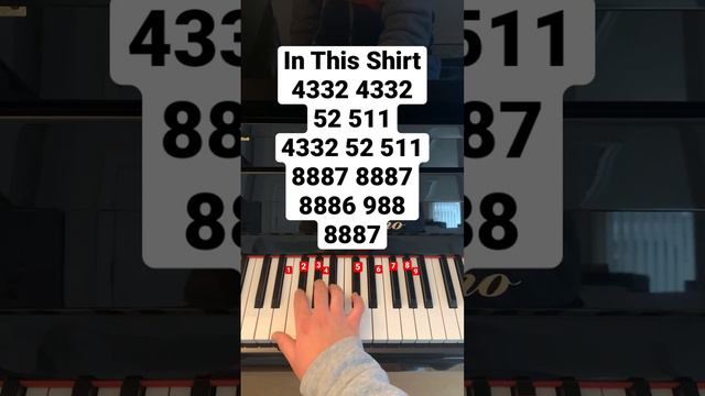 In This Shirt #piano #pianotutorial #pianomusic #pianolessons #pianocover #theirrepressibles