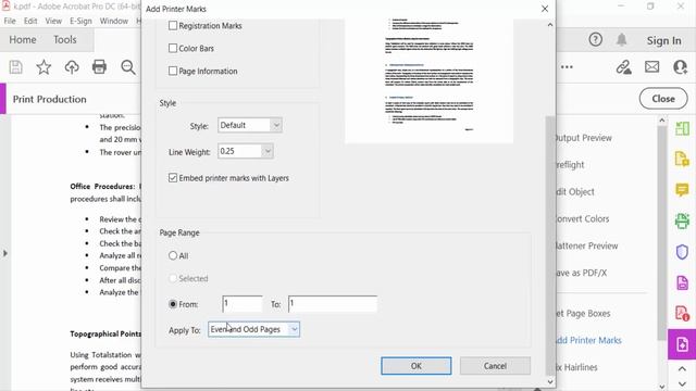 How to add crop marks to a pdf in adobe acrobat dc