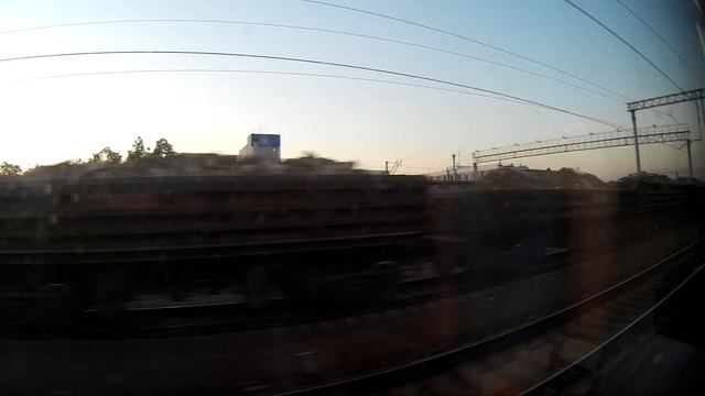 Курский вокзал-Бутово (из окна поезда) смотреть онлайн