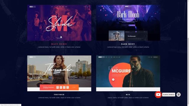 Slide - Music WordPress Theme WordPress смотреть онлайн