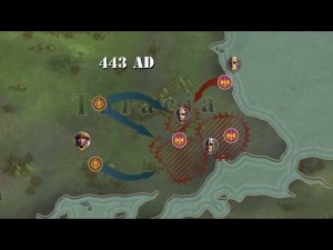 great conqueror Rome. Huns. Siege of Constantinopole. 2.