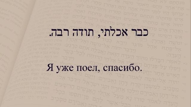 Глаголы в иврите. Глаголы 51-61