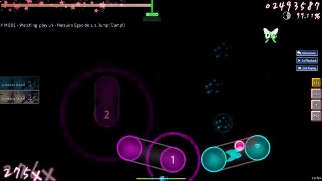 osu! - u's - Natsuiro Egao de 1, 2, Jump! [Jump!] + DT