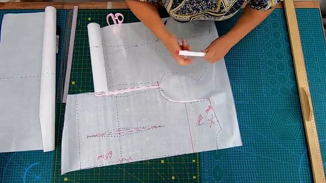 Оригинальная блуза из шифона. Моделирование блузы с защипами.mp4