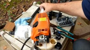 Stihl FS130 Fuel Line Filter Change Out