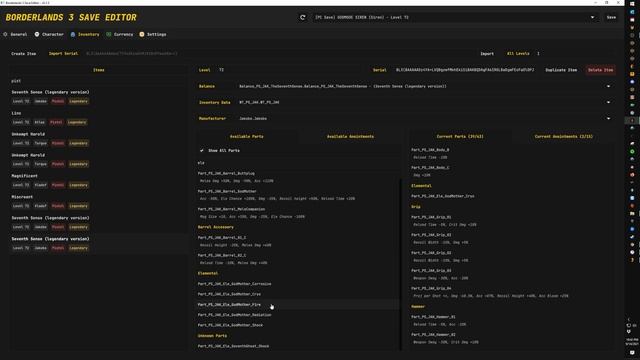 Borderlands 3 - NEW SAVE EDITOR UPDATE (In-depth Weapon Guide) смотреть онлайн