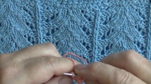 Ажурный узор спицами "Ёлочка"