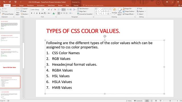 Episode 03: CSS COLOR, BACKGROUND COLOR,BORDER COLOR PROPERTIES AND TYPES OF CSS COLOR VALUES.