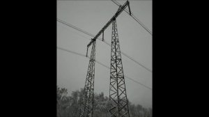 ЛЭП 500kV, гул проводов.
