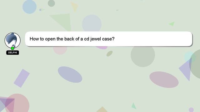 How to open the back of a cd jewel case? смотреть онлайн