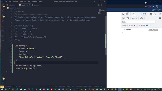 030-UPDATING OBJECT PROPERTY