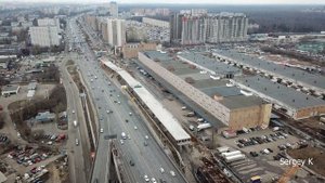 СВХ. Ростокино. Северянинский путепровод. 04.2021 4К