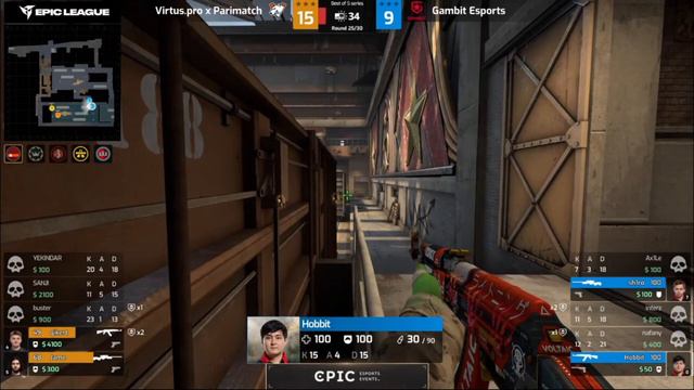 RU Gambit vs Virtus.Pro  EPIC League CIS RMR 2021  Final