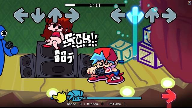 Friday Night Funkin' VS Rainbow Friends Full Week + Secret Song (Creepypasta) (FNF Mod) (Roblox) смотреть онлайн