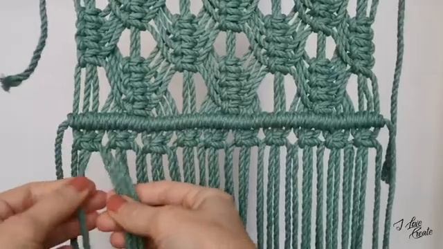 Панно макраме, маленькое панно макраме, панно на стену, macrame wal hanging_[360p]