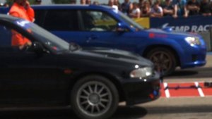 Subaru Forester SG9 sti против Mitsubishi Lancer