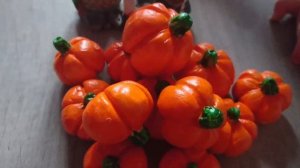 Тыквы из соленого теста