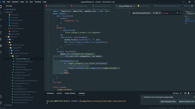 Laravel 8 ecommerce 25 - ( category page dynamic, laravel vue pagination , easy url , price range).