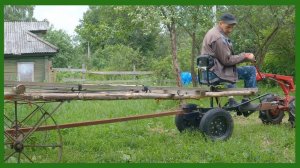 "Наколхозил"  прицеп для сена,  почему нет коров, индюки, деревенские будни!