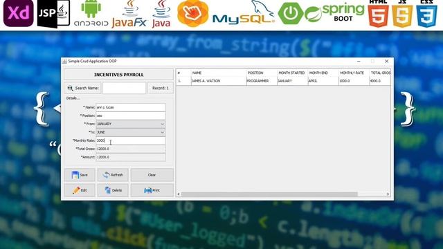 OOP Crud in Java with MySQL and iReport (SpeedCode)