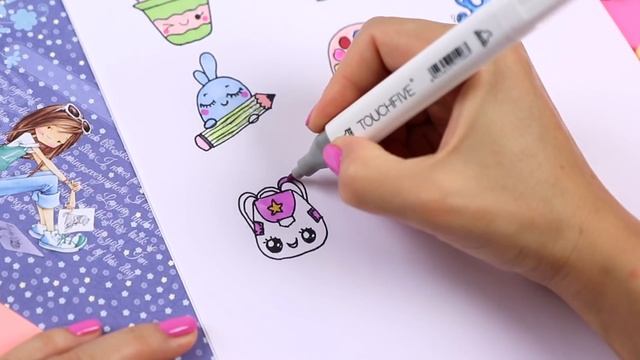 13 DIY Школьные НАКЛЕЙКИ своими руками БЕЗ КЛЕЯ! Из 1 обложки для тетрадей
