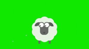 funny sheep and rat cartoon animated green screen video